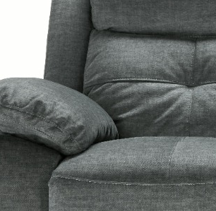 Iver Grey Fabric Manual Recliner 3 + 2 Seater Sofa Set | Homeflair - Image 5