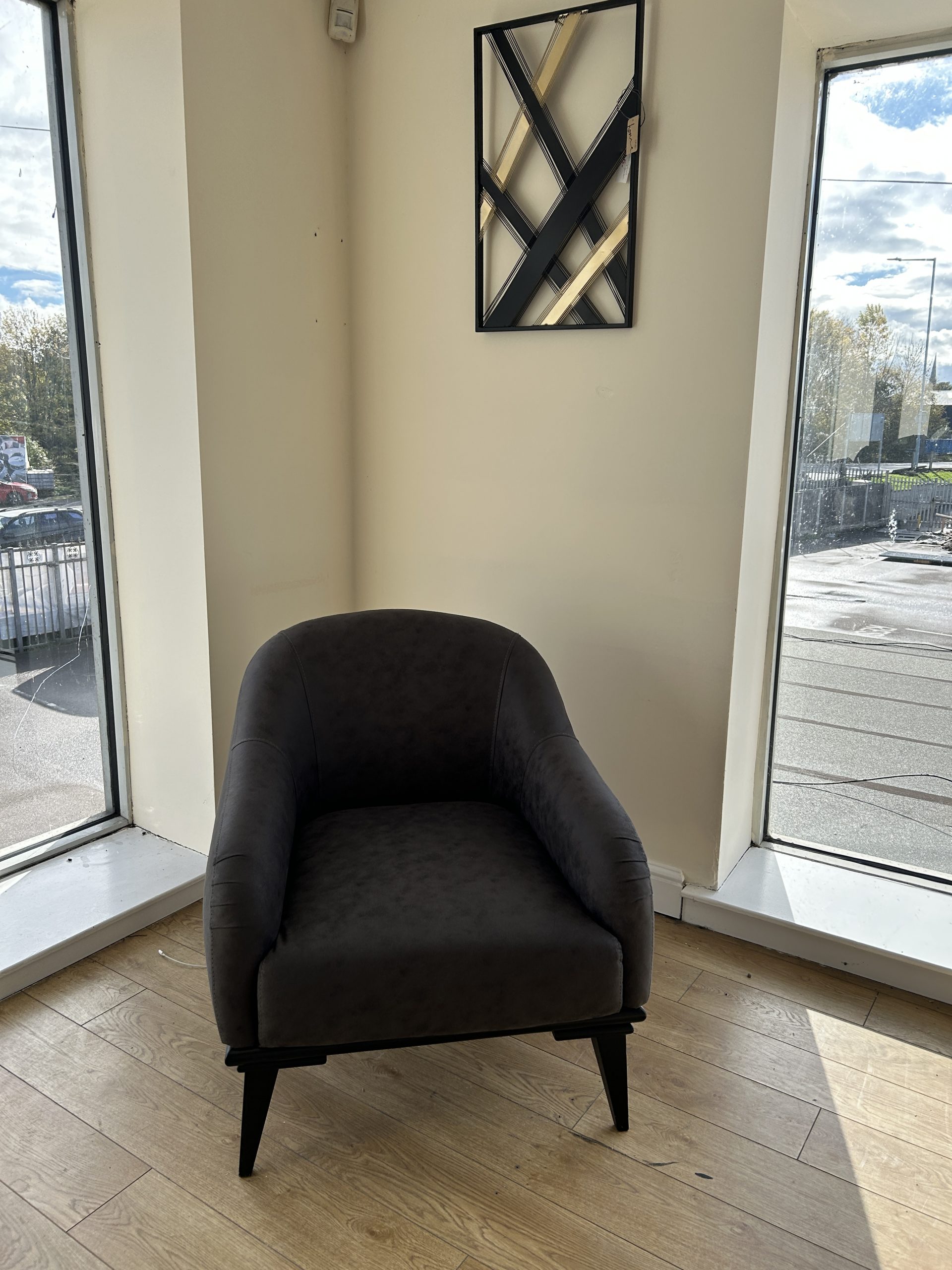 Ex-Display Destiny Single Grey Accent Chair - Image 4